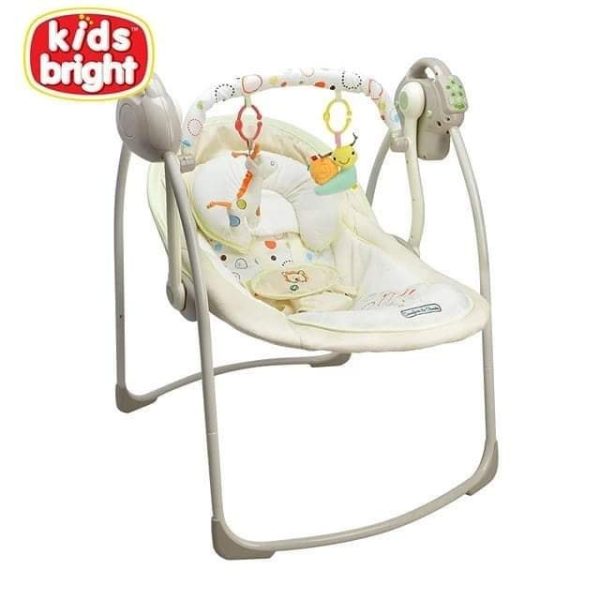 Portable electric baby swing
