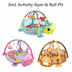 Activity gym and ball pit playmat
