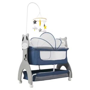 Baby bassinet with swing and music
