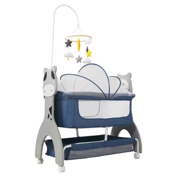 Baby bassinet with swing and music