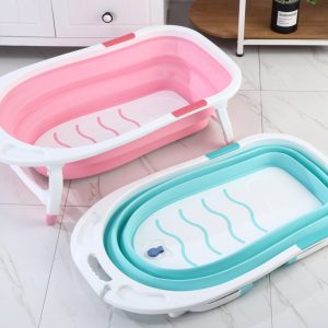 Foldable baby bath basin