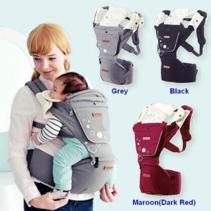 Hip seat baby carrier