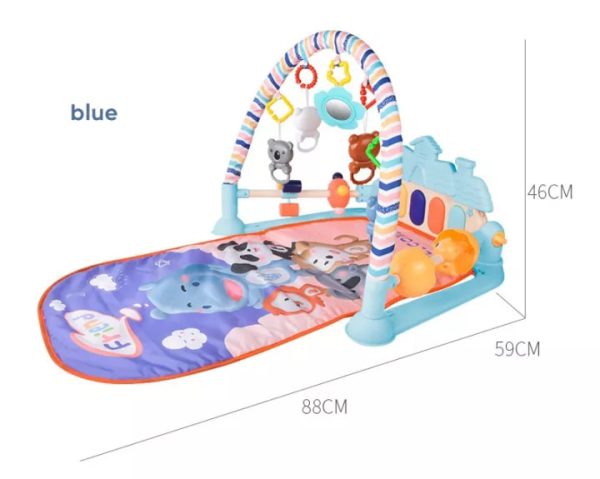 Musical baby playmat