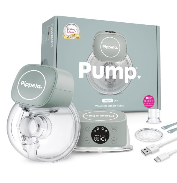 Wearable electric breast pump