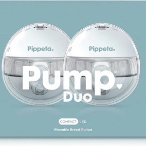 Wearable electric breast pump