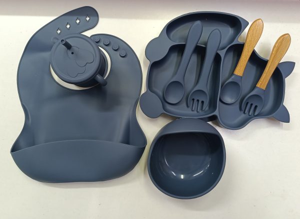 Silicone baby weaning set