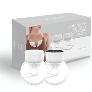 Wearable double electric breast pump
