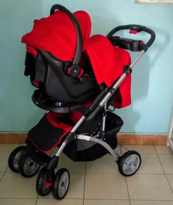Baby stroller with car seat