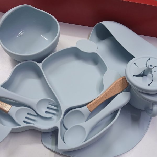 Silicone baby weaning set