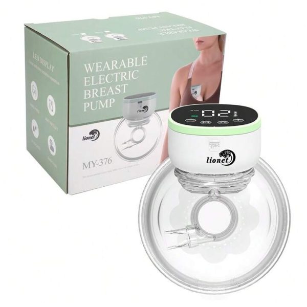 Wearable electric breast pump
